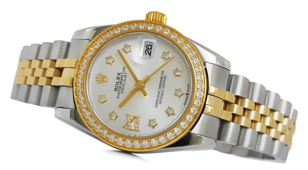 Rolex - Datejust- lady 31mm vintage two-tone-gold diamond bezel Replica