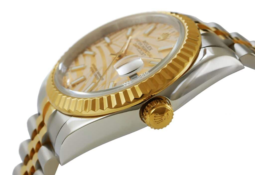 Rolex - Datejust  - 36mm - Jubilee -Twotone-Gold Palm Gold - 126233-0037 Replica