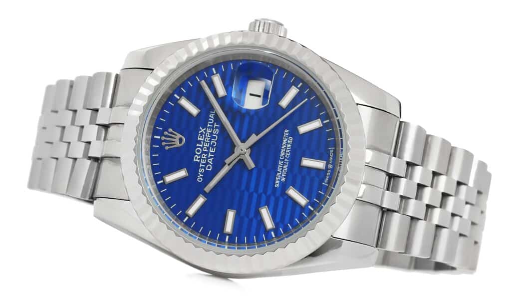 Rolex - Datejust - 36mm Jubilee Fluted Motif Dial Blue - 126234 Replica