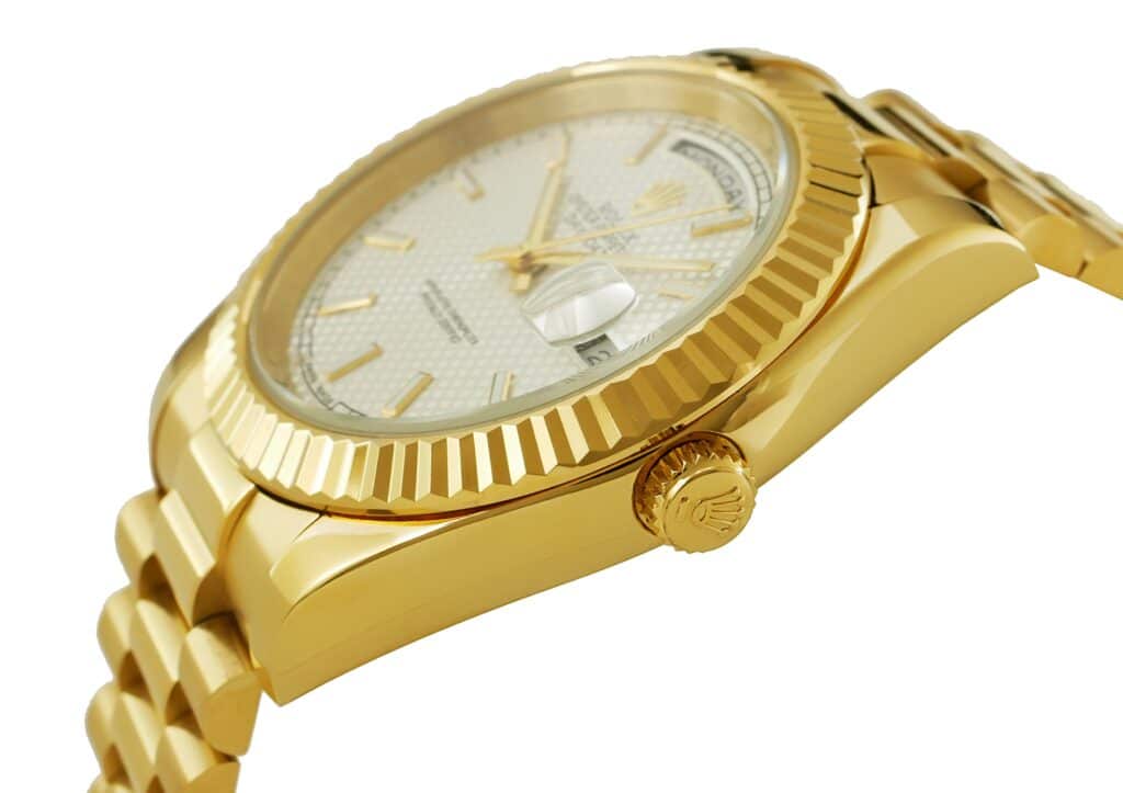 Rolex - Daydate - 40mm - Gold Silver Motif - 228238 Replica