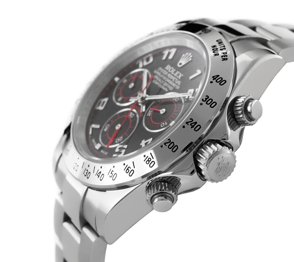 Rolex - Daytona - White-Gold Black Arabic - 116520 Replica