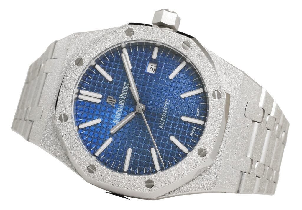 Audemars Piguet - Royal Oak - 41mm - Frosted Blue - 15410bcgg1224bc01 Replica