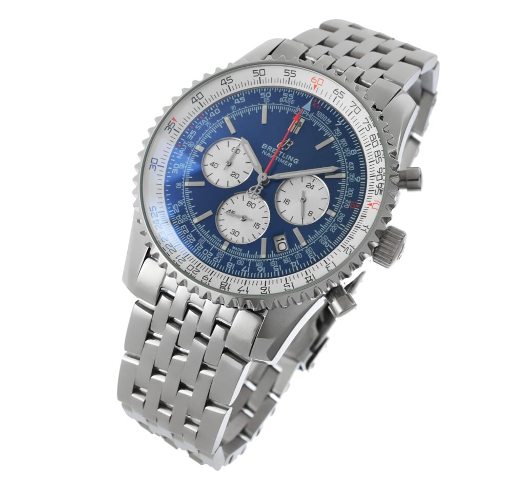 Breitling - Navitimer Chrono - Allsteel - Blue - ab0127211c1a1 Replica