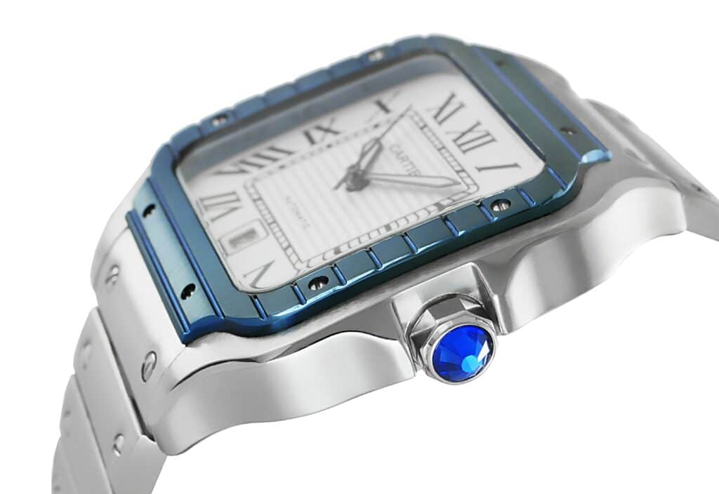 Cartier - Santos - Steel - Blue - White - wssa0047 Replica