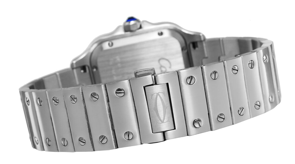 Cartier - Santos - Steel - Blue - White - wssa0047 Replica