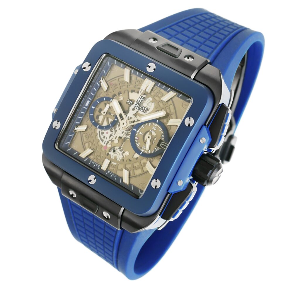 Hublot Square Bang Unico - Blue - Blue Replica