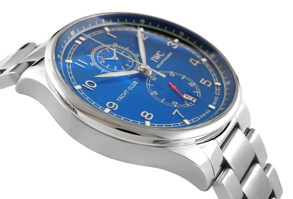 IWC - Portugieser - Yacht-Club - Chrono - Steel - Blue - iw390701 Replica