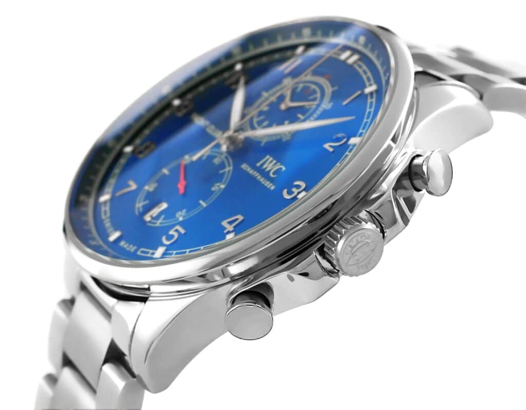 IWC - Portugieser - Yacht-Club - Chrono - Steel - Blue - iw390701 Replica