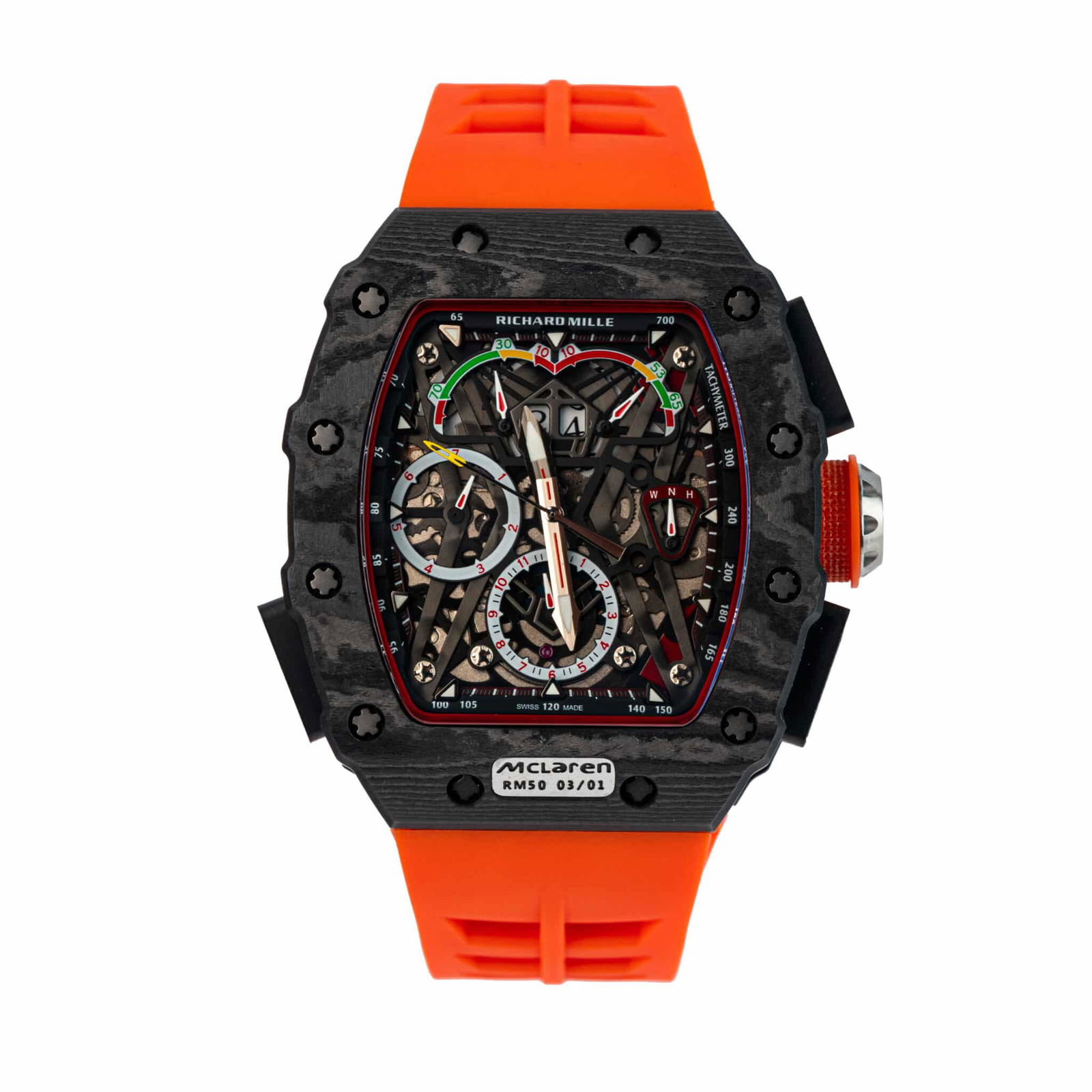 richard mille rm50 03 mclaren orange 01 Richard Mille - RM50 - 03 - Mclaren-f1 - Black - Orange