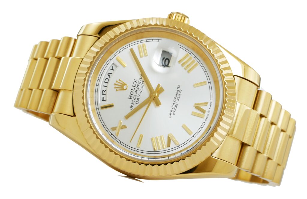 Rolex Daydate 40mm - Gold - White - 228238-0042 Replica