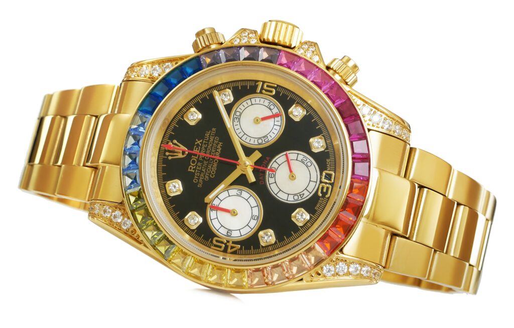 Rolex Daytona - Rainbow - Gold - 116598rbow Replica