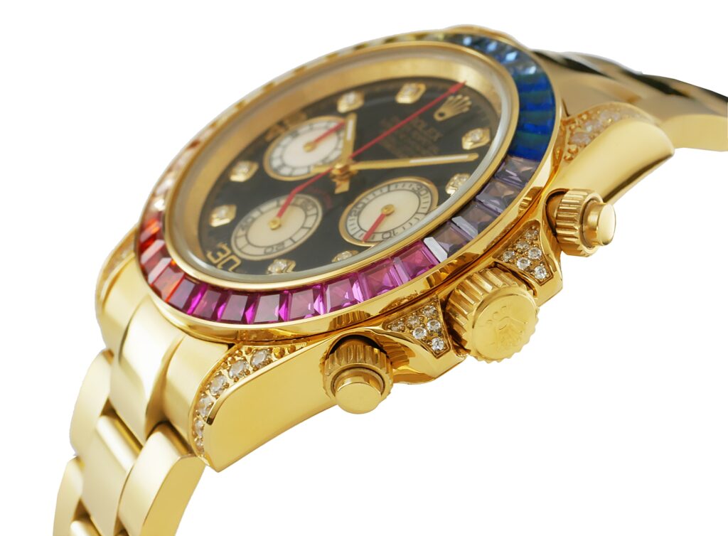 Rolex Daytona - Rainbow - Gold - 116598rbow Replica