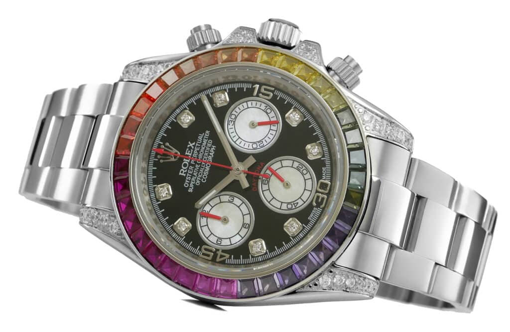 Rolex Daytona - Rainbow - wg - 116599rbow Replica