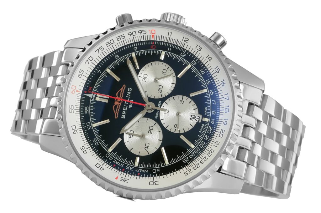 Breitling – Navitimer – B01 Chronograph – 46mm – Steel - Black - ab0137211b1a1 Replica