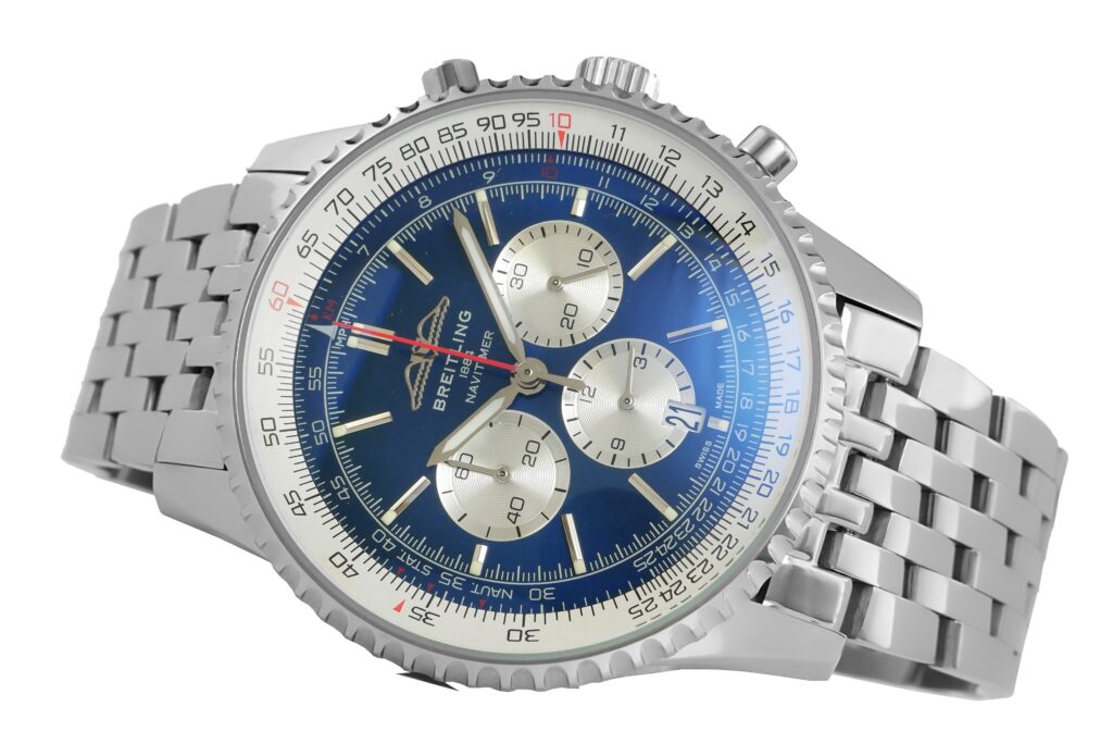 Breitling - Navitimer - B01 Chronograph - 46mm -Steel Blue - ab0137211c1a1 Replica