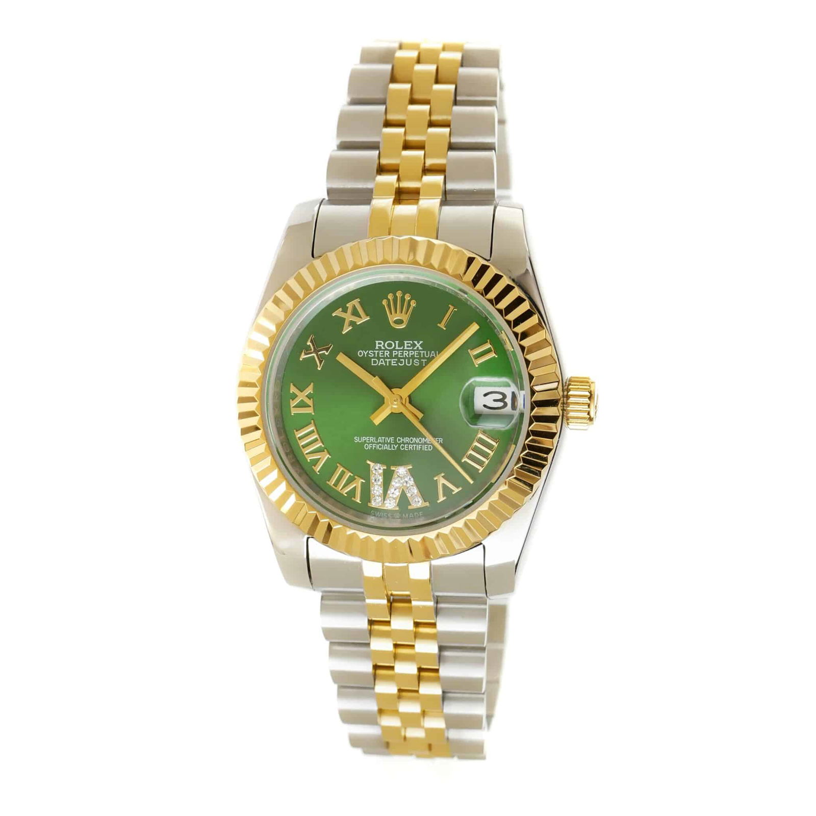 rolex-datejust-31-tt-green-roman-diamond-278273-0016-03