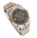 Rolex - Datejust - 41mm - Rose Gold and Steel - Grey Wimbledon - 126331-0015 Replica