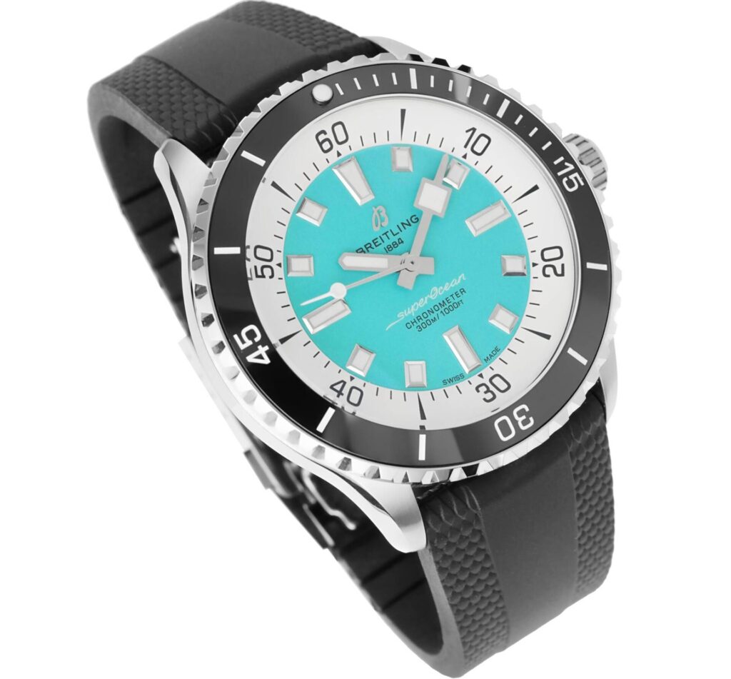 Breitling - Superocean - 44mm- Turquoise - a17376211l2s1 Replica