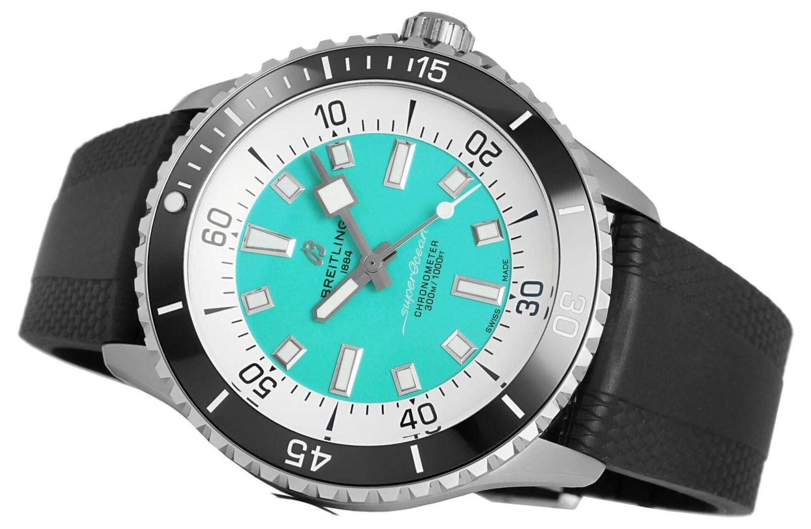 Breitling - Superocean - 44mm- Turquoise - a17376211l2s1 Replica