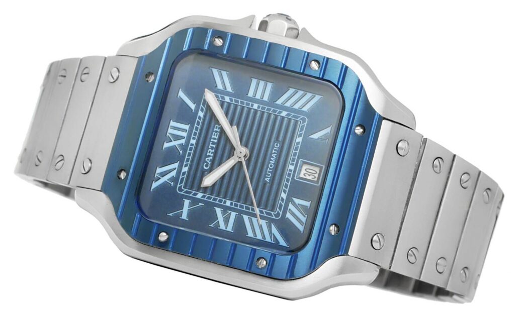 Cartier - Santos De Cartier - Steel - Blue - wssa0048 Replica