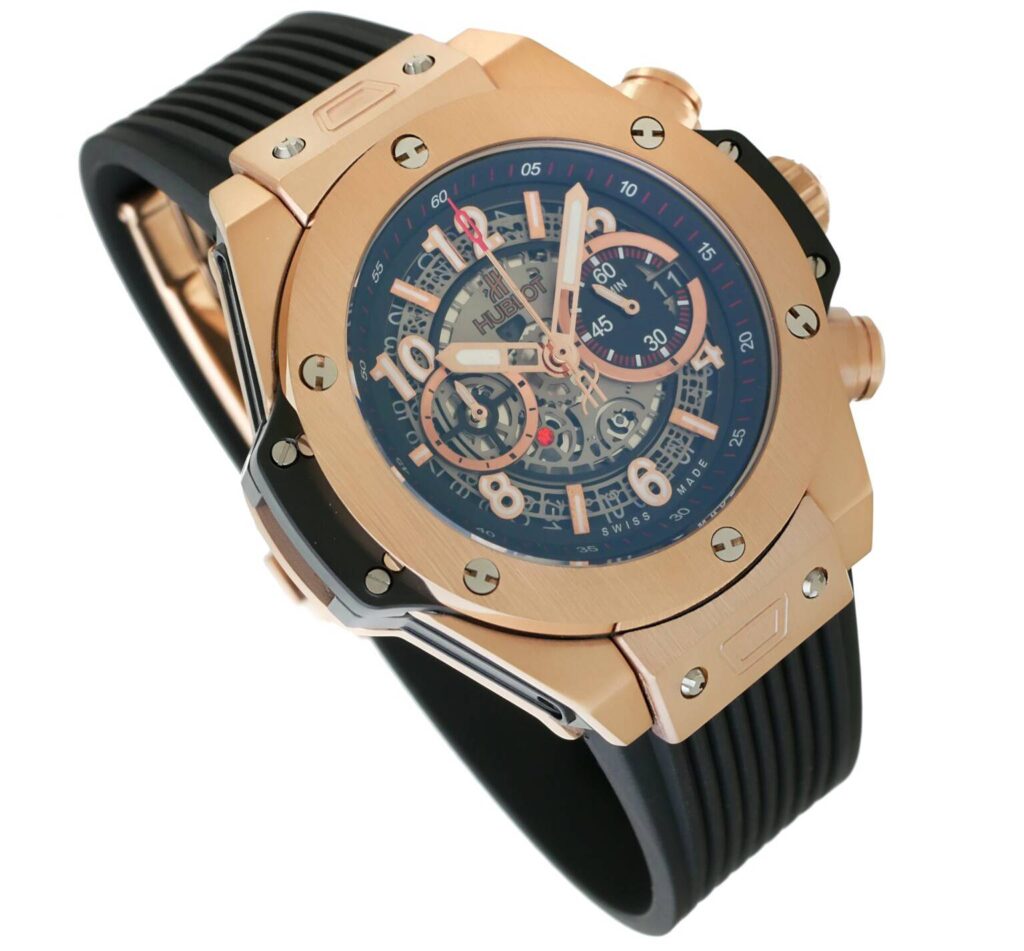 hublot big bang unic king gold rubber 441 3 Hublot - Big Bang - 42mm - unico king gold - rubber - 441.ox.1181.rx