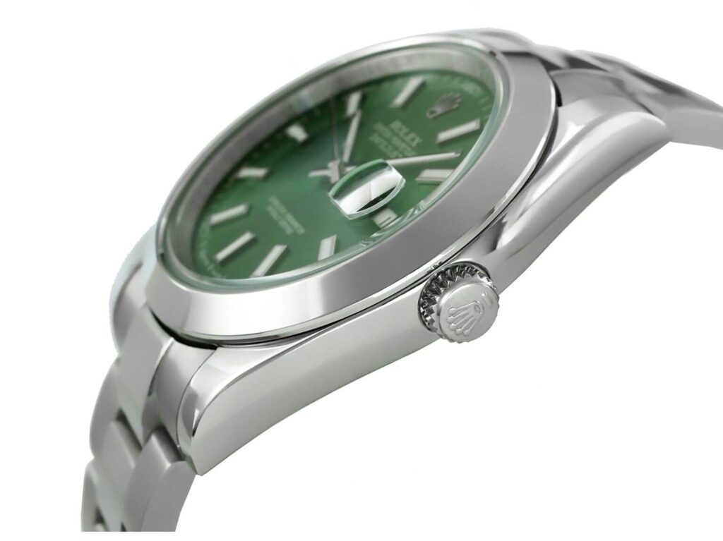 Rolex - Datejust - 41mm - Smooth Oyster Green-126300-0019 Replica