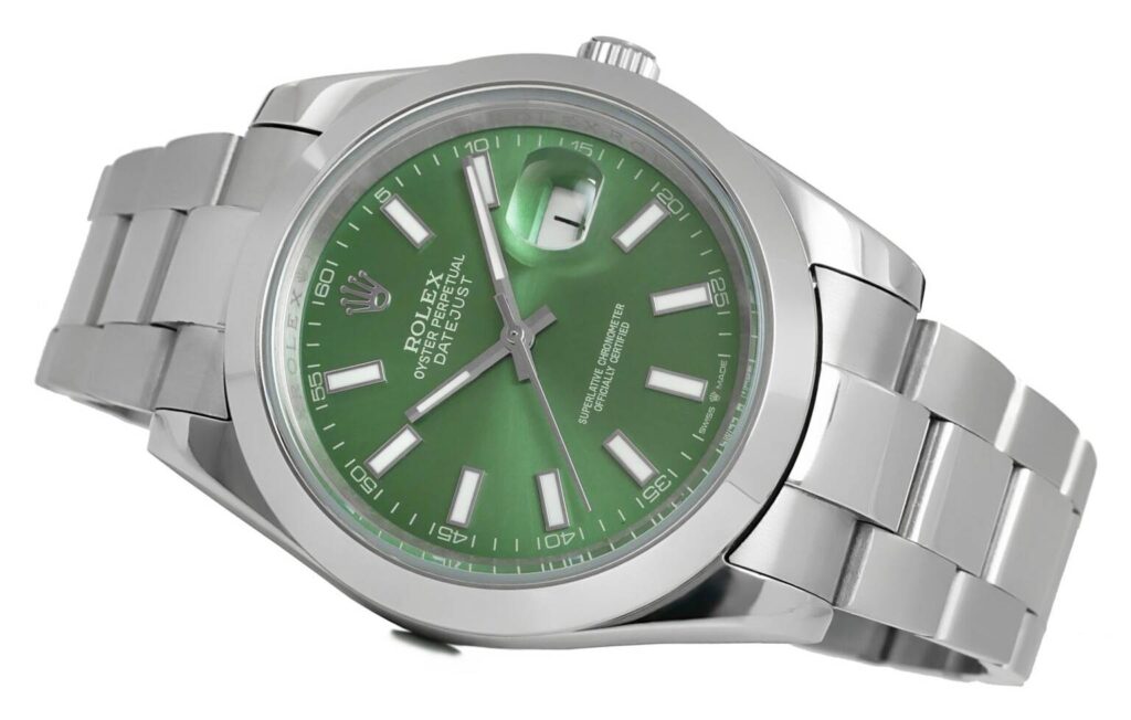 Rolex - Datejust - 41mm - Smooth Oyster Green-126300-0019 Replica