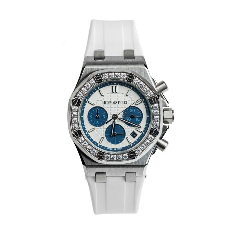 audemars piguet royal oak offshore lady 26231st zz d010ca 01 09 Audemars Piguet - Royal Oak Offshore Lady - 26231ST.ZZ.D010CA - Diamonds Blue White