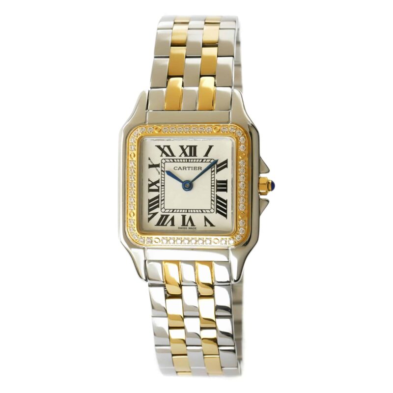 cartier panthere gold steel diamondset w3pn0007 03 scaled Cartier - Panthère - W3PN0007 - Gold Steel Diamond Set