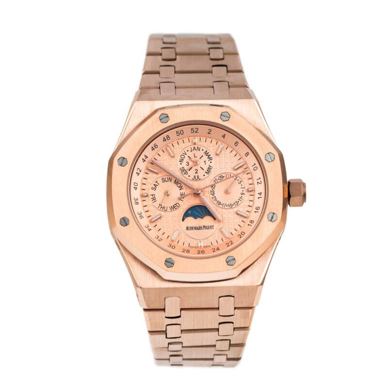 audemars piguet royal oak perpetual calendar rosegold pink 26574or oo 1220or 01 02 scaled Audemars Piguet - Royal Oak Perpetual Calendar - Rose Gold Pink - 26574OR.OO.1220OR.01