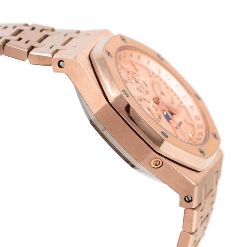 audemars piguet royal oak perpetual calendar rosegold pink 26574or oo 1220or 01 03 Audemars Piguet - Royal Oak Perpetual Calendar - Rose Gold Pink - 26574OR.OO.1220OR.01