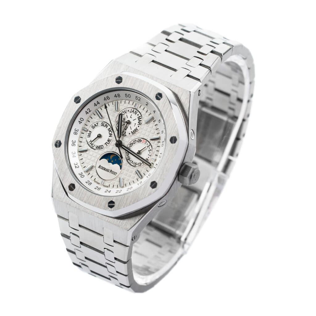 Audemars Piguet Royal Oak Perpetual Calendar Steel White 26574ST.OO.1220ST.01 Replica