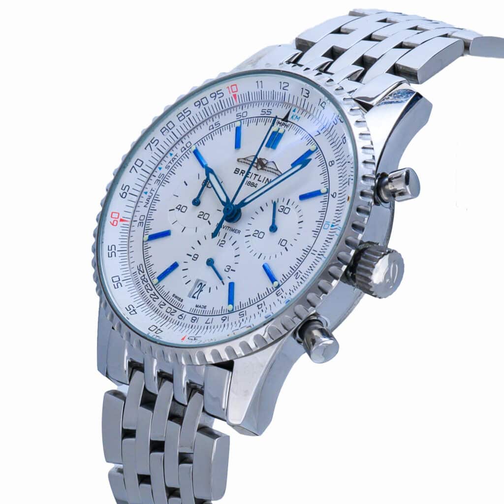 Breitling Navitimer Cosmonaute Chronograph Steel White 41mm AB0139A71G1A1 Replica