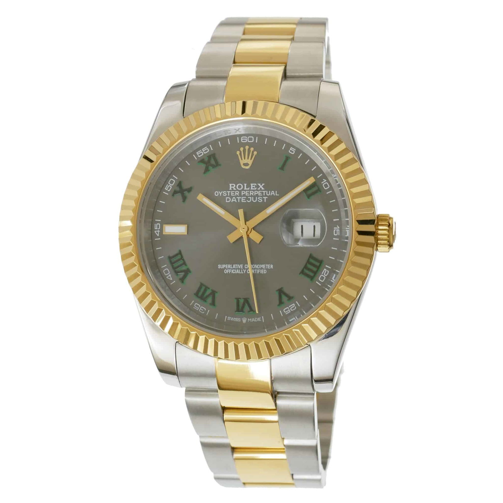 rolex datejust 41 steel gold oyster wimbledon 126333 0019 08 Rolex Datejust 41 Steel & Gold Wimbledon 126333-0019