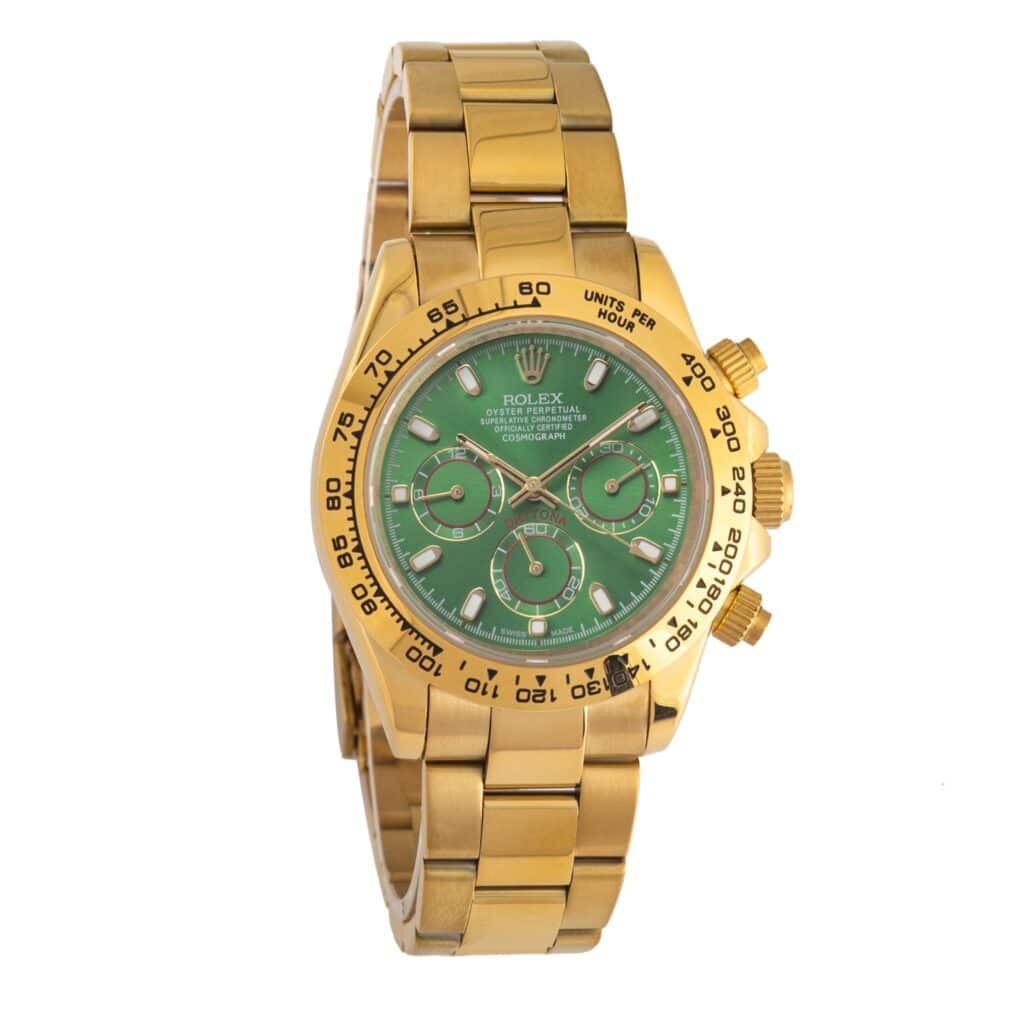 Rolex Daytona Gold Green 116508 John Mayer Replica