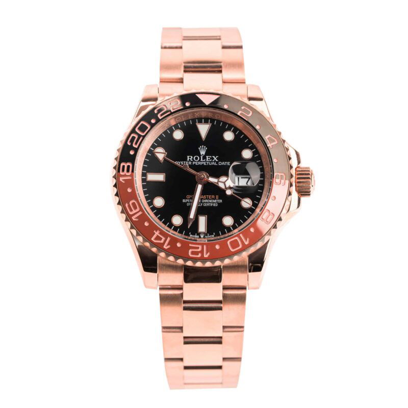 rolex gmt master ii rosegold black 40mm 126711chnr 08 scaled Rolex - GMT-Master II - Rose Gold Black 40mm - 126711CHNR-0001 -ROOT - BEER