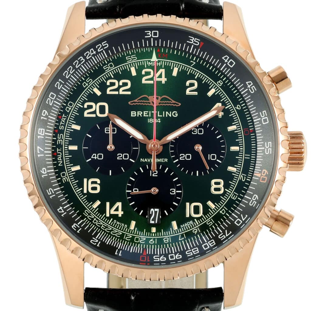 breitling-navitimer-b12-rg-chrono-cosmonaute-green- rb12302a1l1p1