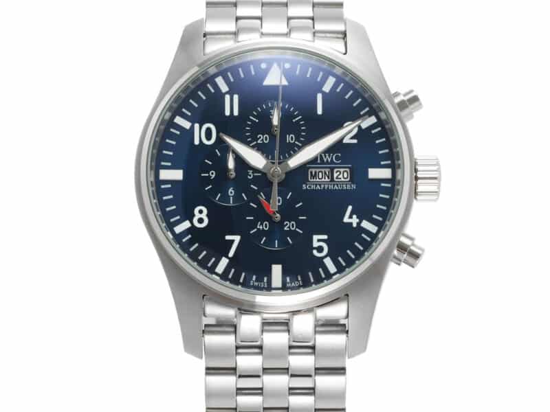 IWC Pilot Watch Chronograph 43mm-Steel Blue-IW378004