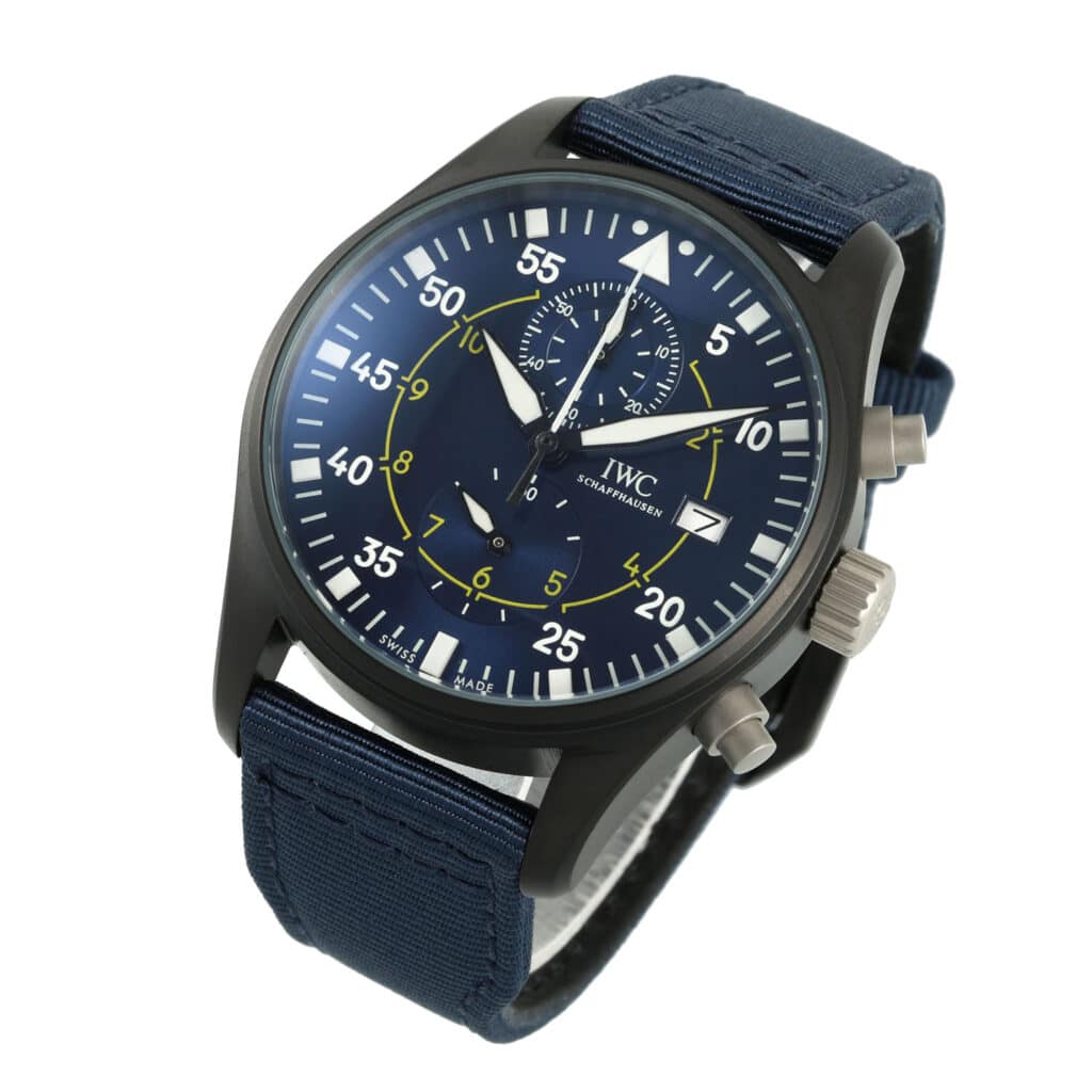 IWC Pilot Chronograph 45mm Ceramic Blue IW38900 Replica