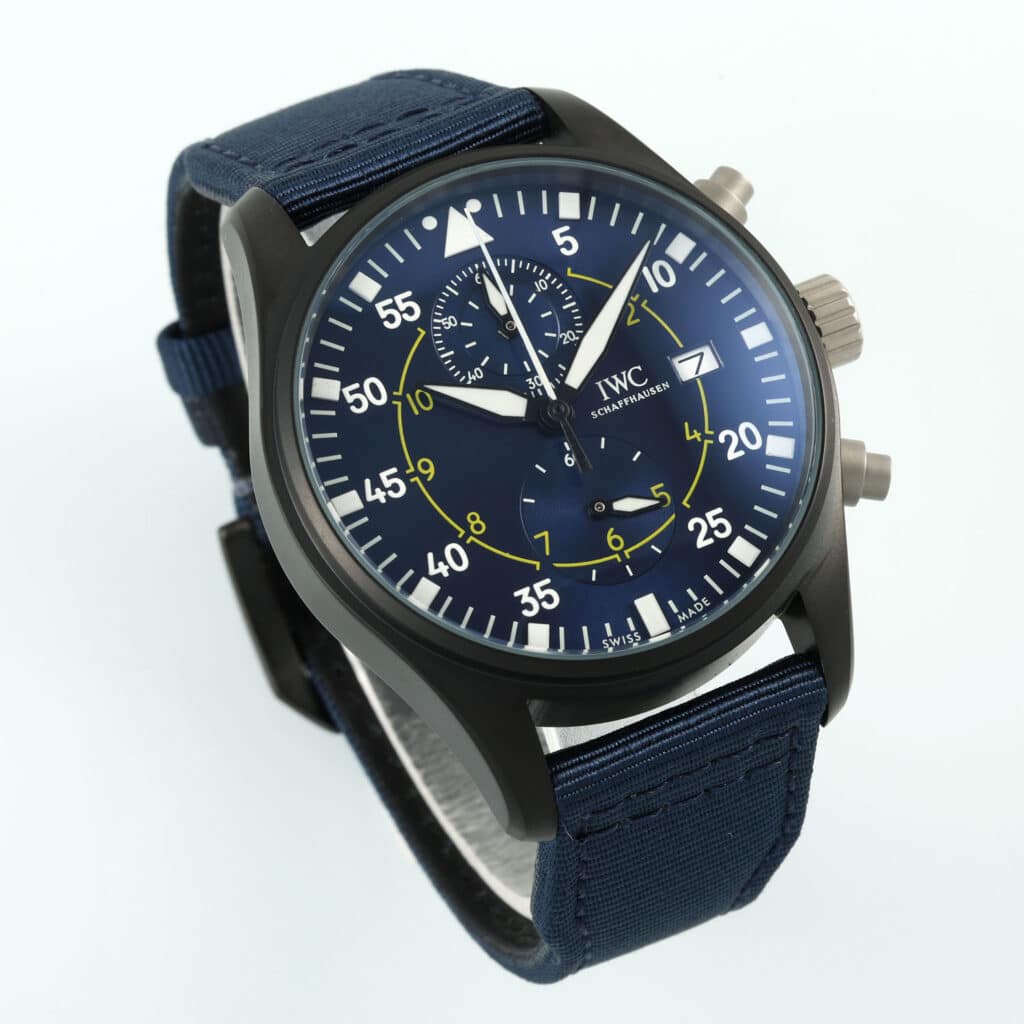 IWC Pilot Chronograph 45mm Ceramic Blue IW38900 Replica