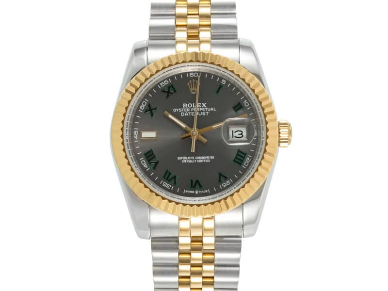 Rolex Datejust 36mm Two-Tone Jubilee Wimbledon Dial 126233-0035 Replica