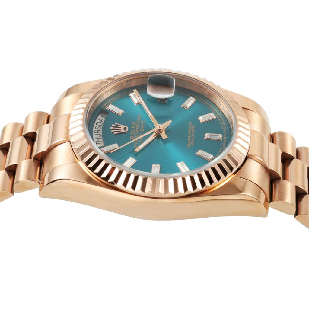 rolex-daydate-36-rosegold-blue-green-gem-set-128235-0085