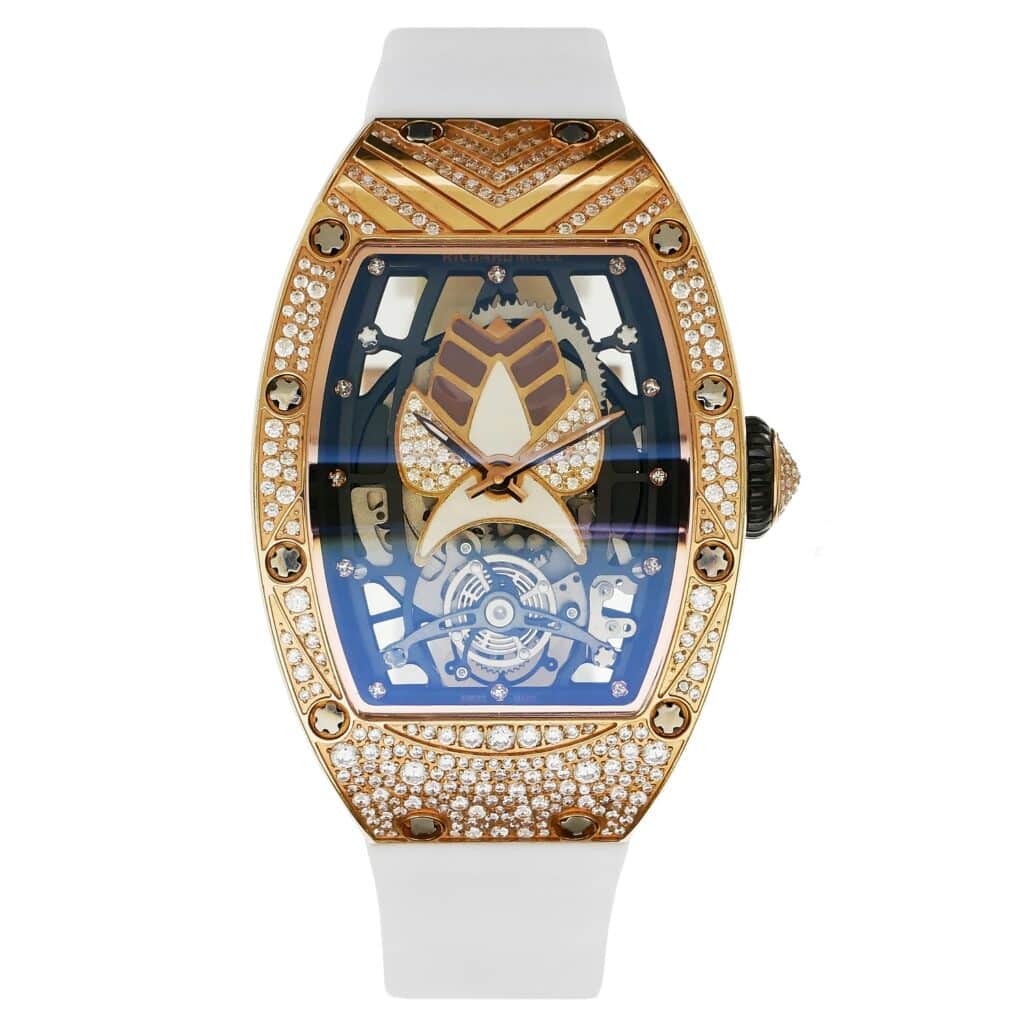 Richard-Mille-52x34x12-rm071-01Tourbillon-Talisman-Rosegold-Diamond-White-Rubber