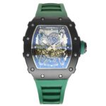 Richard-Mille-rm-35-02-50mmx42mmx16mm-Black-Forged-Carbon-Green-Rubber