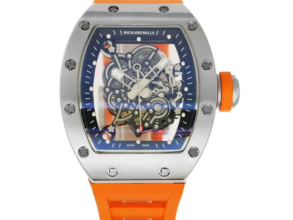 Richard-Mille-rm055-50mmx42mmx-16mm-Steel-Orange-Rubber