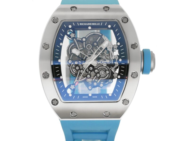 Richard-Mille-rm055-50mmx42mmx-16mm-Steel-Turquoise-Rubber