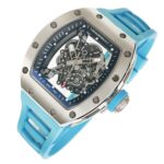 Richard-Mille-rm055-50mmx42mmx-16mm-Steel-Turquoise-Rubber