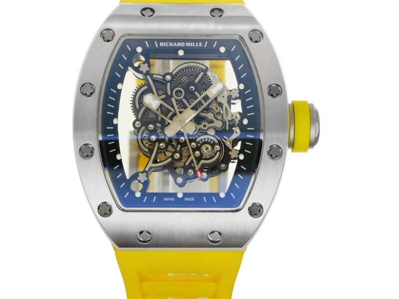 Richard-Mille-rm055-50mmx42mmx-16mm-Steel-Yellow-Rubber