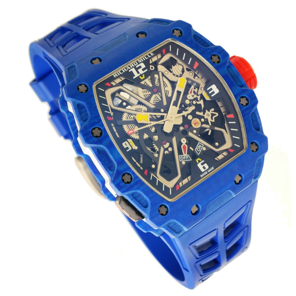 Richard-Mille-rm35-03-50mmx42mmx16mm-Rafael-Nadal-Forged-Blue-Carbon-Blue-Rubber